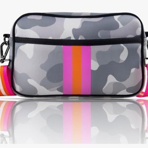 Crossbody Bags for Women, Neoprene Crossbody Bag, Neoprene Bag (Grey Camo)